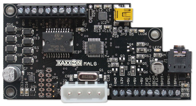 Xaxxon MALG Microcontroller PCB (Motors Audio Lights Gyro)